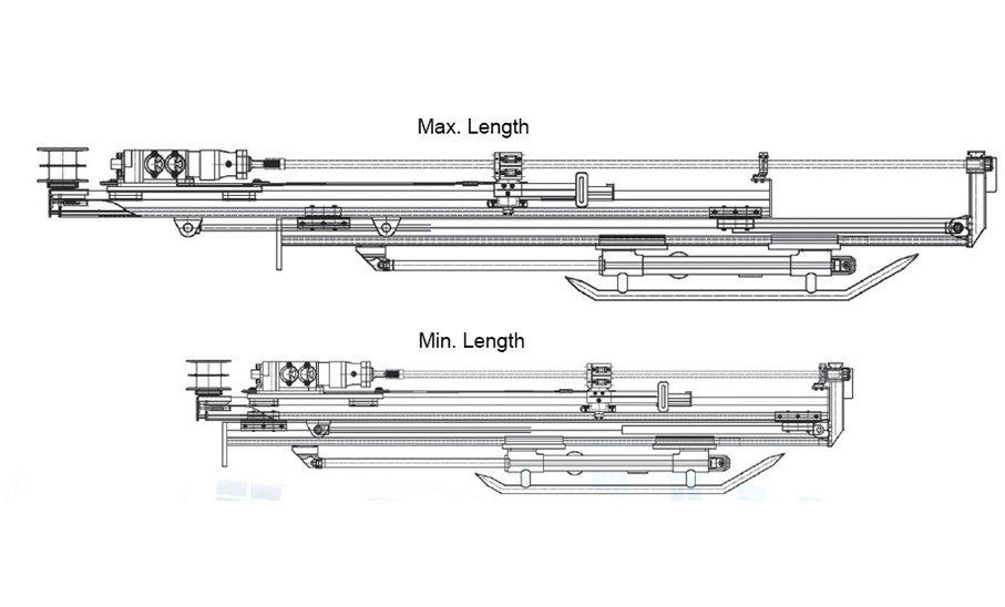 2. HYT 650 Hydraulic boom & Feed