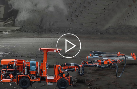 Underground Single boom Face Drill Rig