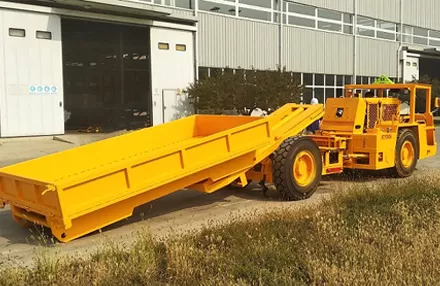 Underground mining material tool trucks