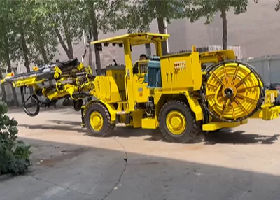 Introduce the twin boom underground drilling jumbo