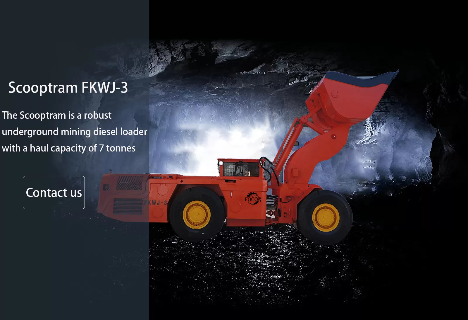 Introducing the FKWJ-3 Underground Mining Loader – Built for Medium-Sized Mining Efficiency